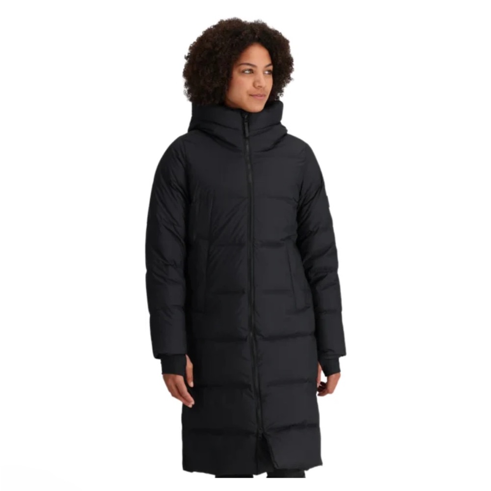 Outdoor Research Women's Coze Down Black Puffer Coat, Black XS